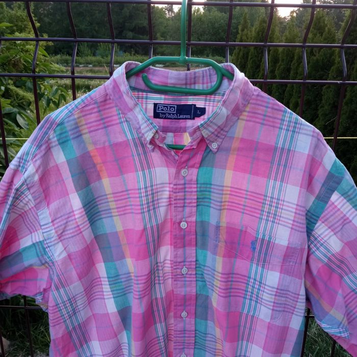 Ralph Lauren Męska Koszula W Kratkę Rozmiar L