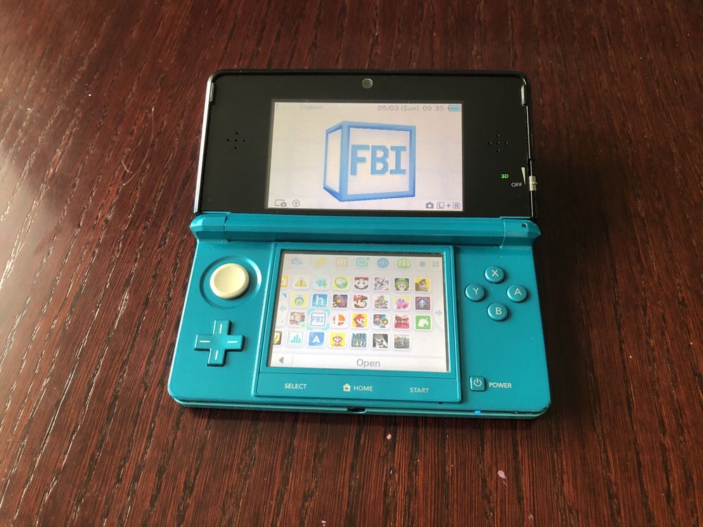 Konsola Nintendo 3DS Aqua Blue CFW Luma + akcesoria