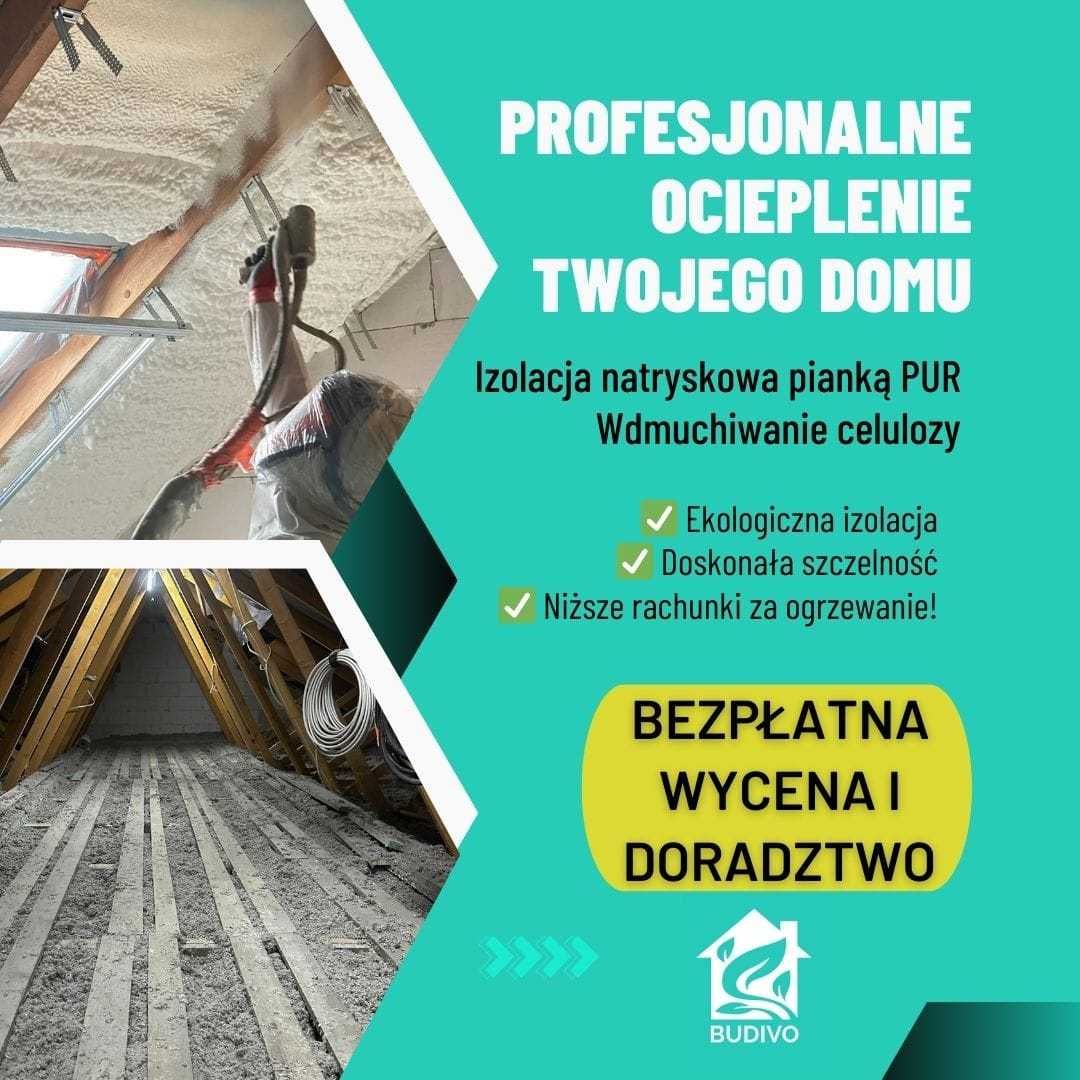 Pianka PUR i Celuloza–Skuteczne ocieplenie poddasza, ocieplanie stropu