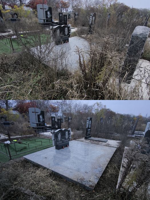 Предоставляем уборку и благоустройство могил на кладбище