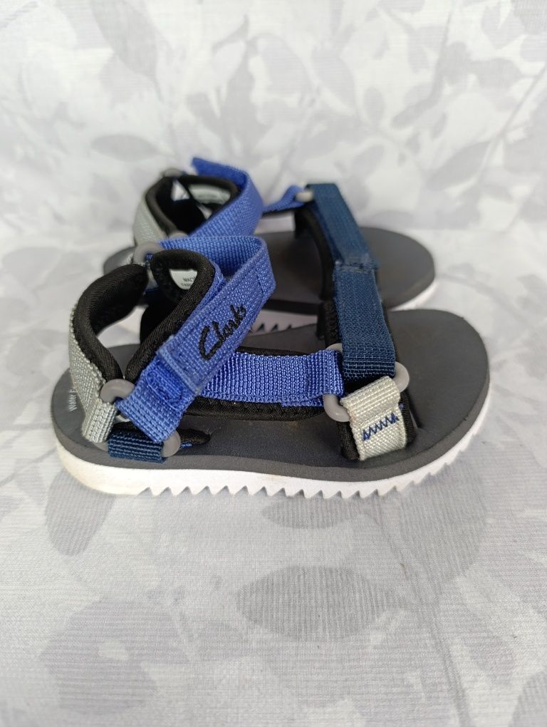 Sandały Clarks 22 Niebiesko Szare