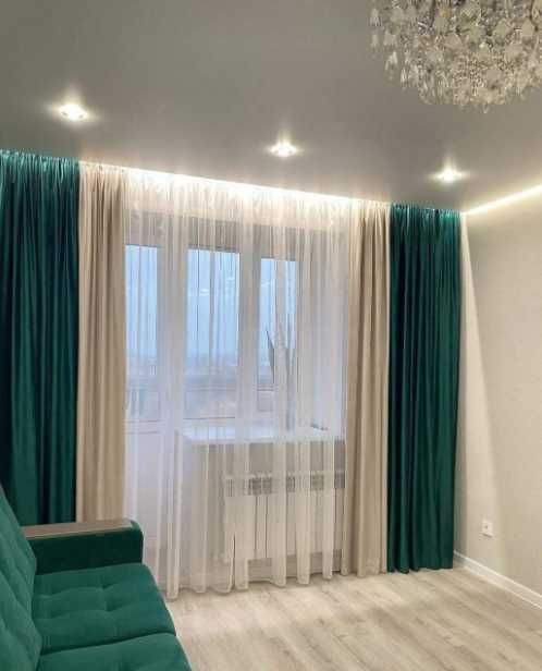 Штори мікровелюр, портьеры велюр, блекаут тюль бархат