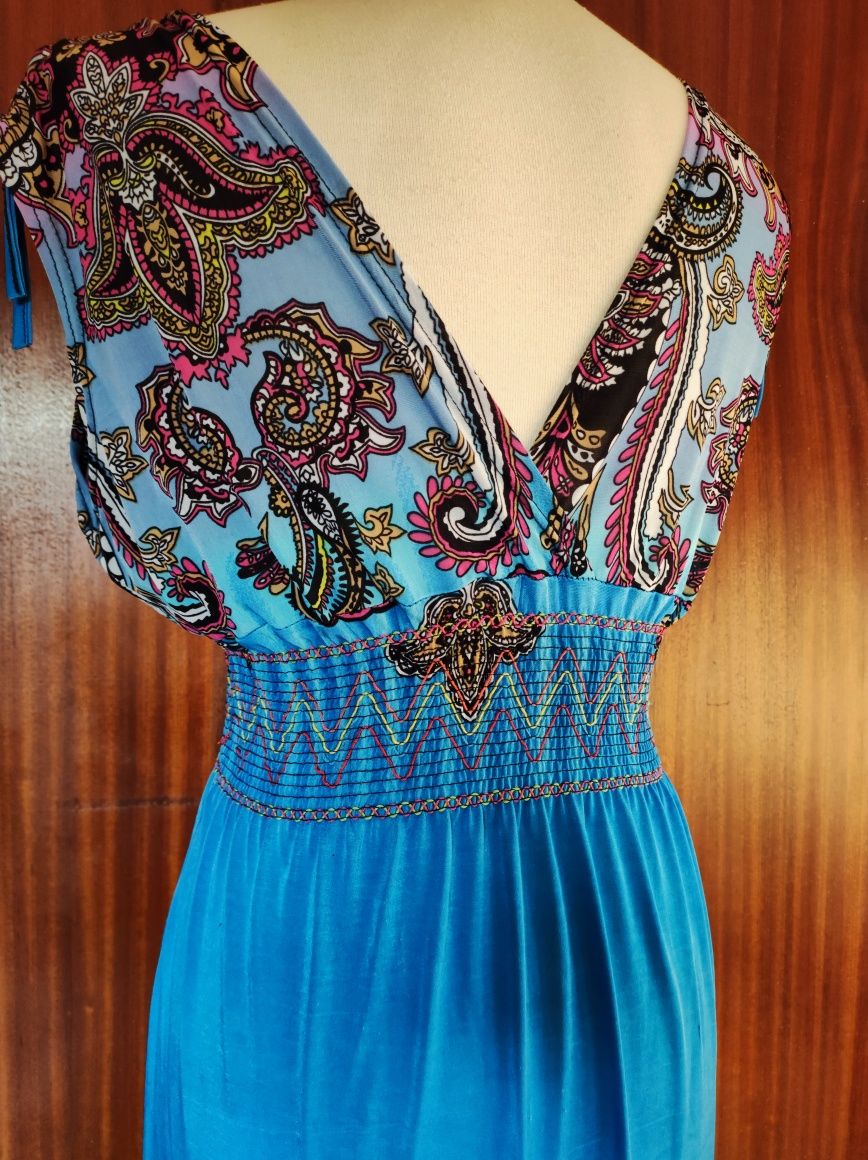 Vestido azul lindo M