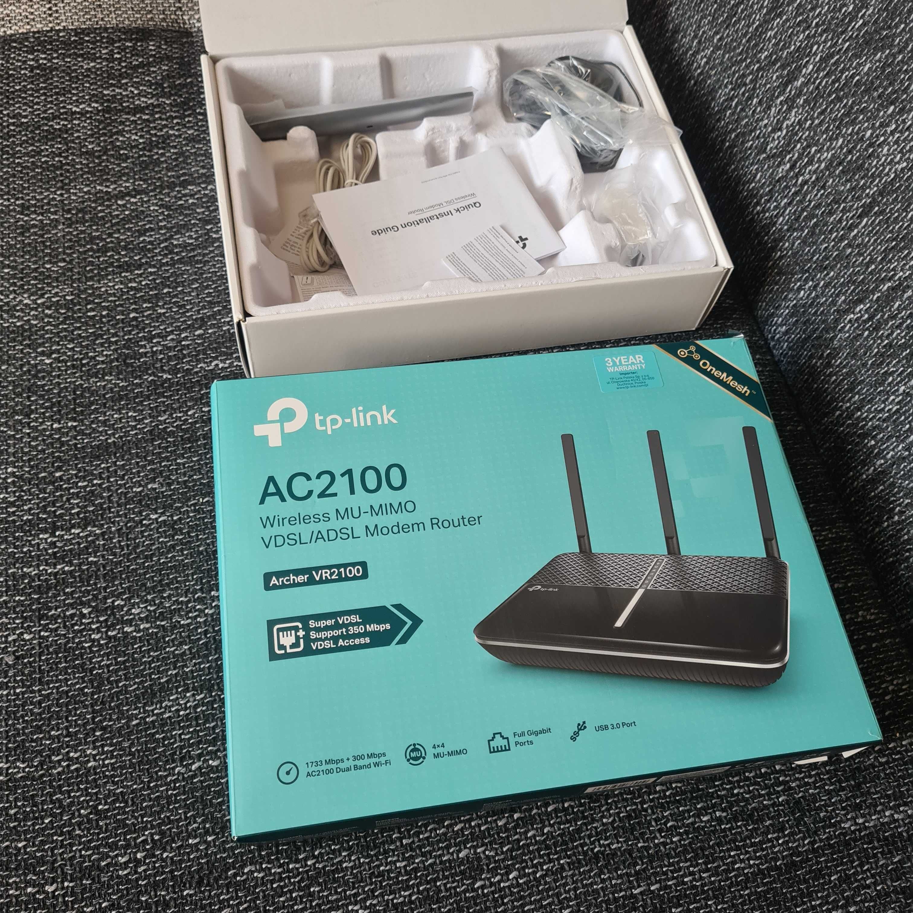 Router modem Wifi TP-Link VR2100 Prawie NOWY