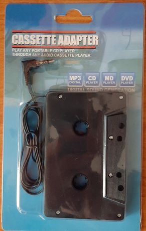 Adapter kaseta audio mp3 CD DVD MD samochodowy nowy sprawny