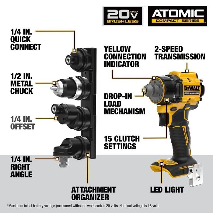 Шуруповерт акумуляторний Dewalt DCD803