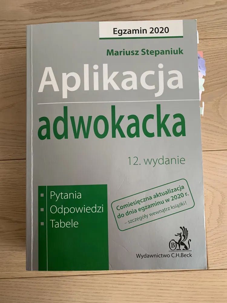 Aplikacja adwokacka Mariusz Stepaniuk testy egzamin wstępny Beck