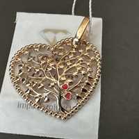 Золотой кулон сердце дерево жизни 585 проба распродажа