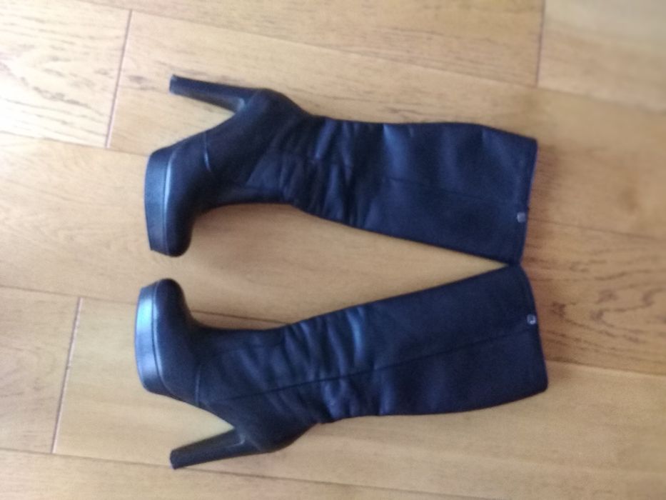 Eleganckie kozaki Badura r. 38 skóra naturalna