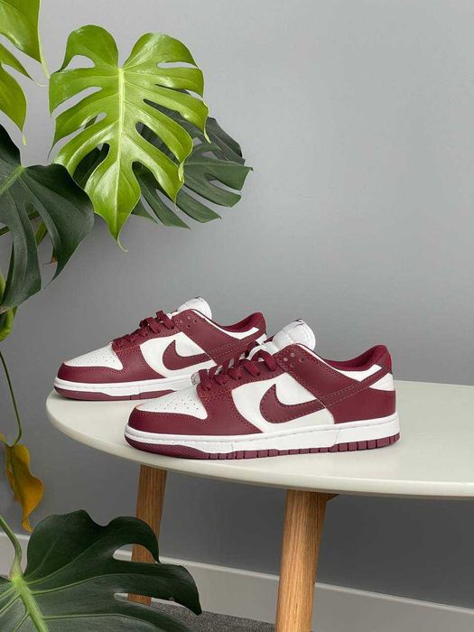 ВСІ РОЗМІРИ! Кросівки Nike Dunk Low Team Red Bordeau найк данк бордові