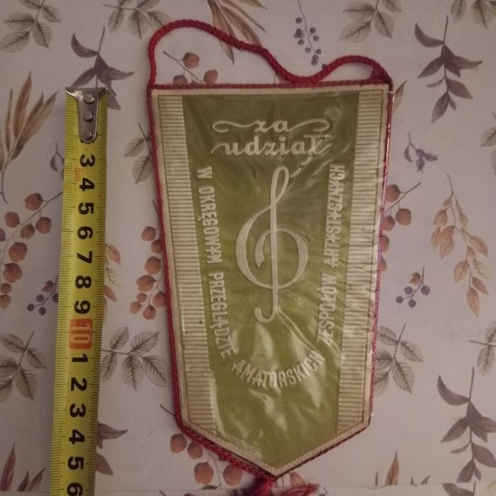 Proporczyk PRL z 1971 ładnie wykonany, stan bdb