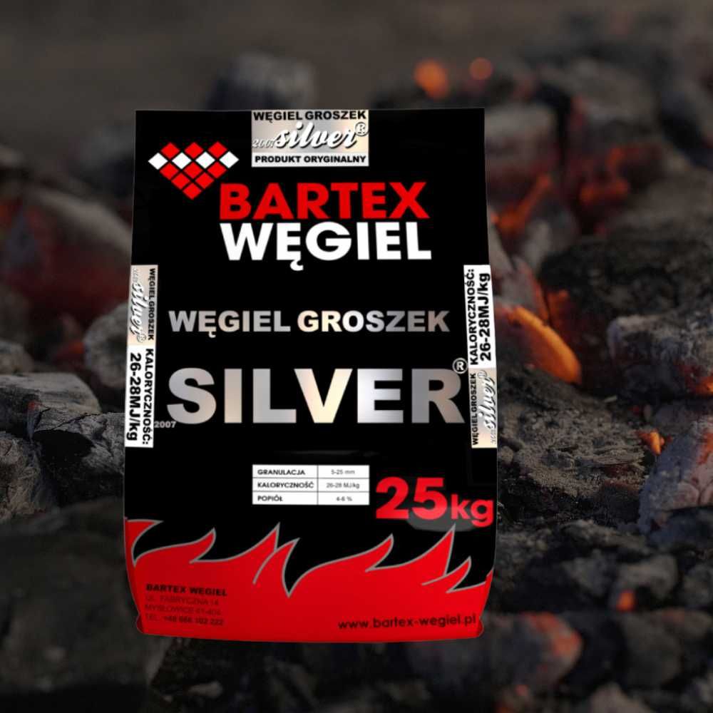 WĘGIEL GROSZEK SILVER bartex mocny 26-28 MJ dostawa HDS