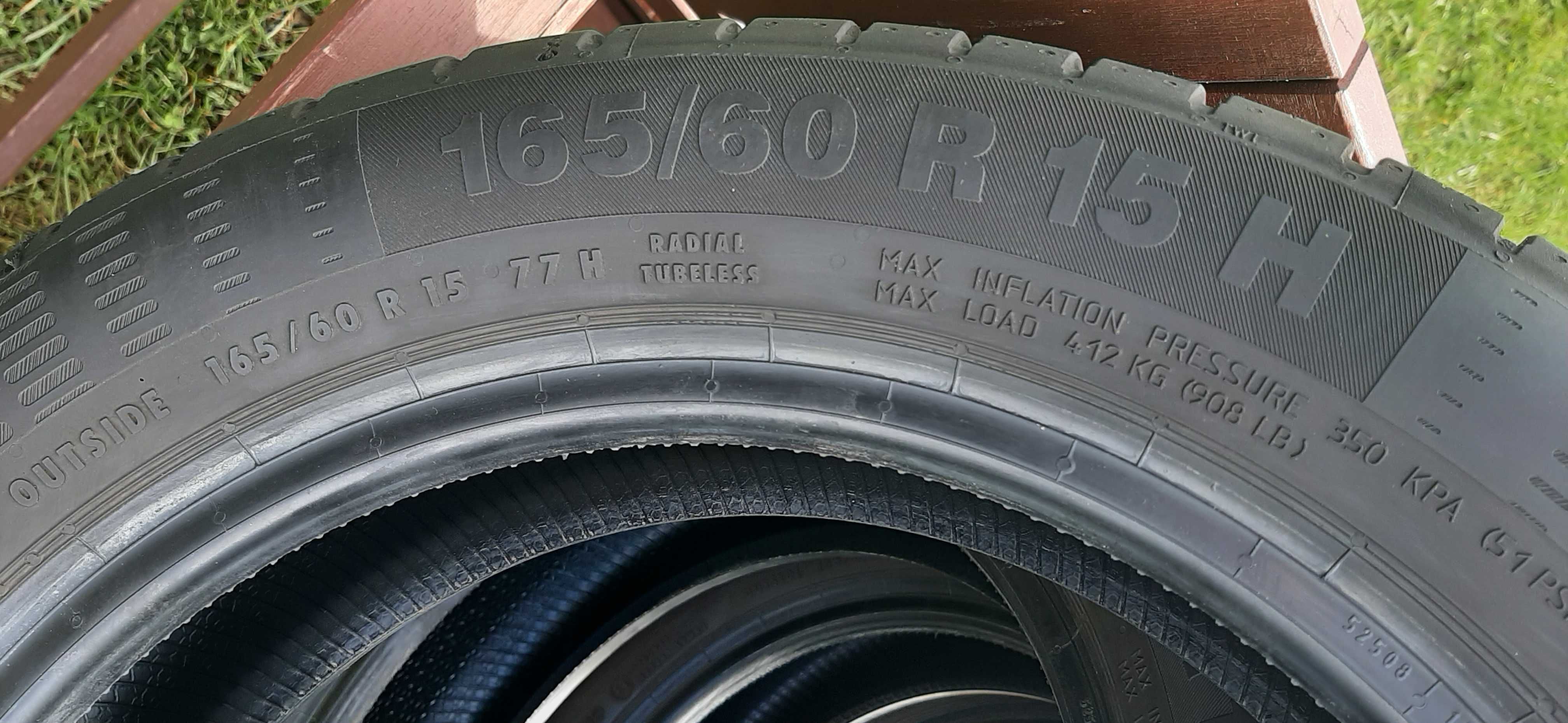 165/60R15 opony letnie 15" Continental ContiEcoContact5, 4szt 8mm 2019