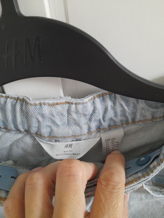 Jeansy baggy chlopiec 146 hm
