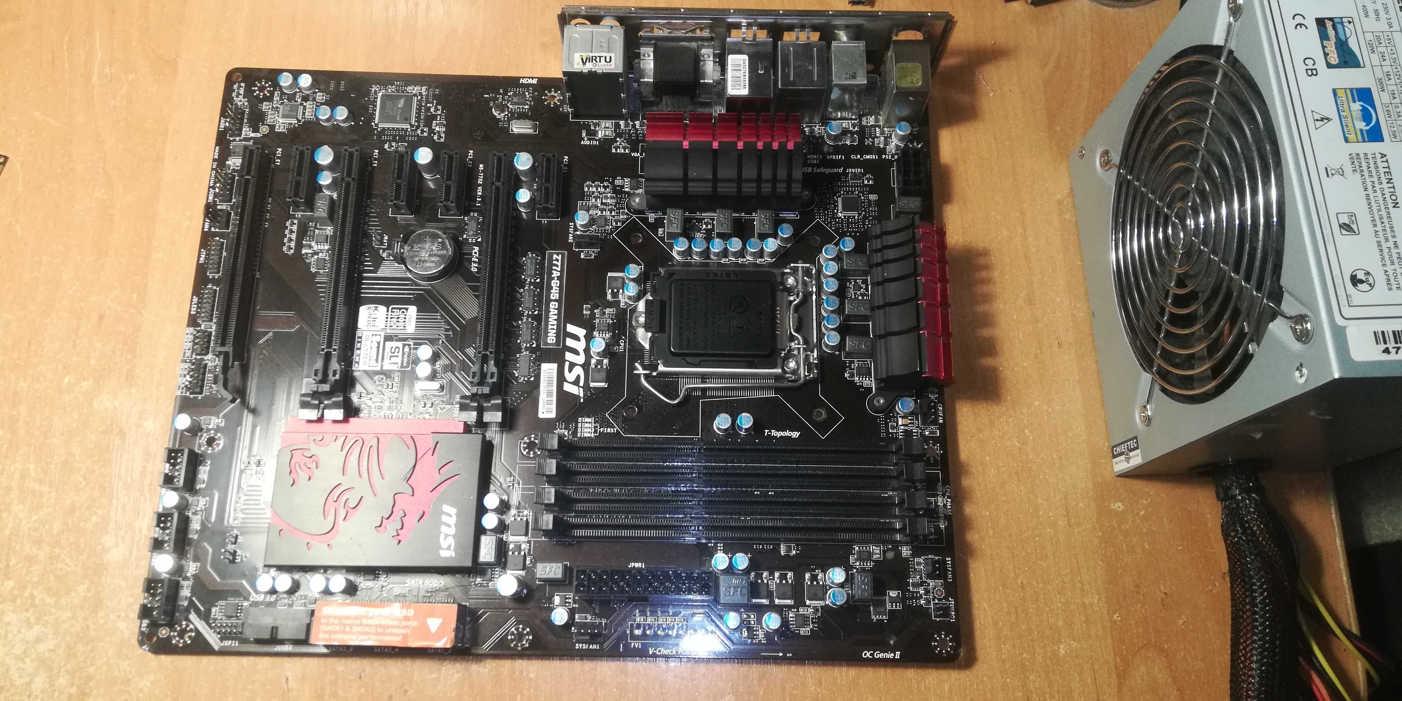 MSI Z77A-G45 Gaming (s1155)+Сетевая USB WI-FI +i5 3470+16Гб(Читать)