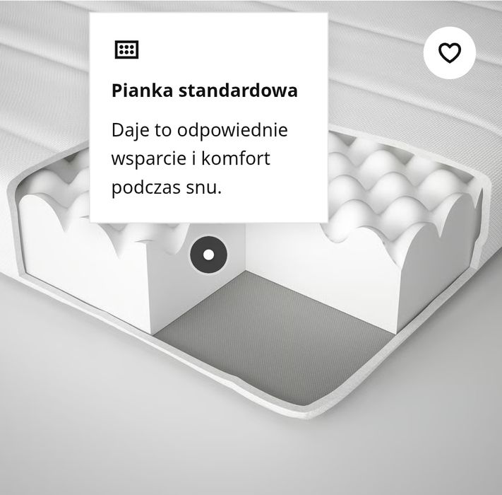 Materac Ikea Afjall 80x200, 2 szt.