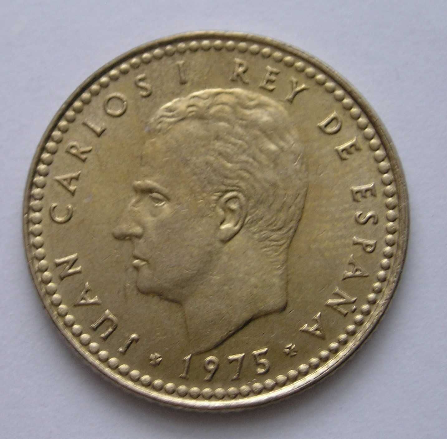 Hiszpania 1 peseta 1975 - król Juan Carlos - stan 1/2