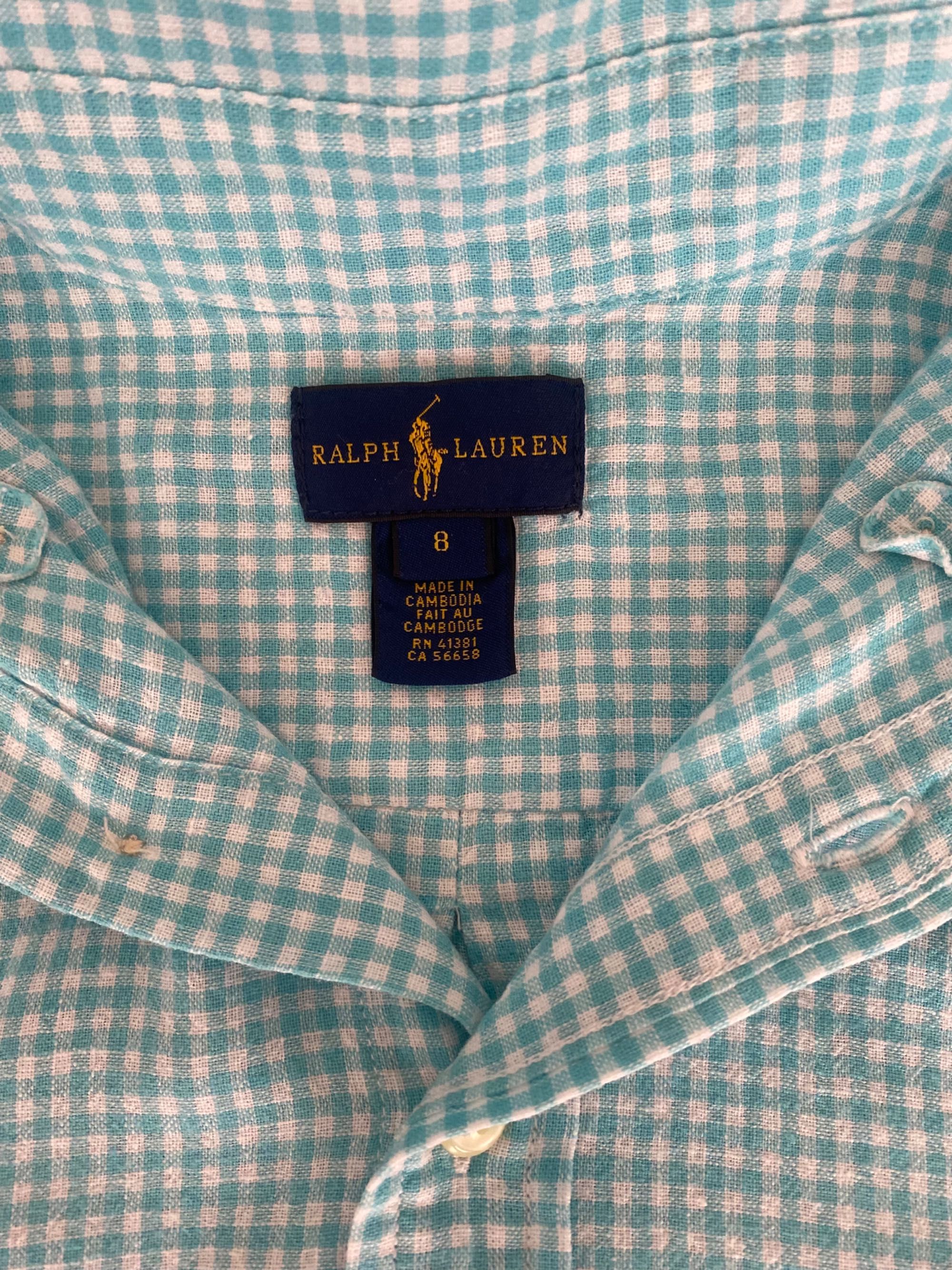 Ralph Lauren рубашка лен детская
