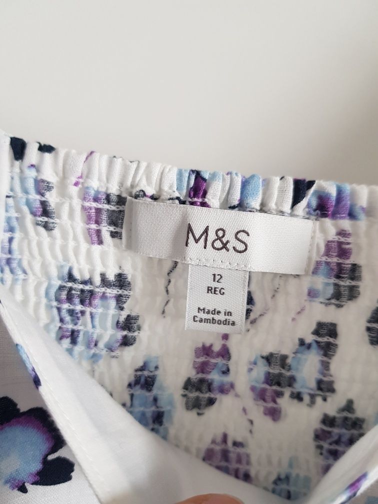 Marks&spencer sukienka na lato kwiaty midi 40