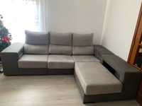 Semi-Novo:Sofá Chaise Lougue, Diferenciado,Super Confortável. N é Ikea