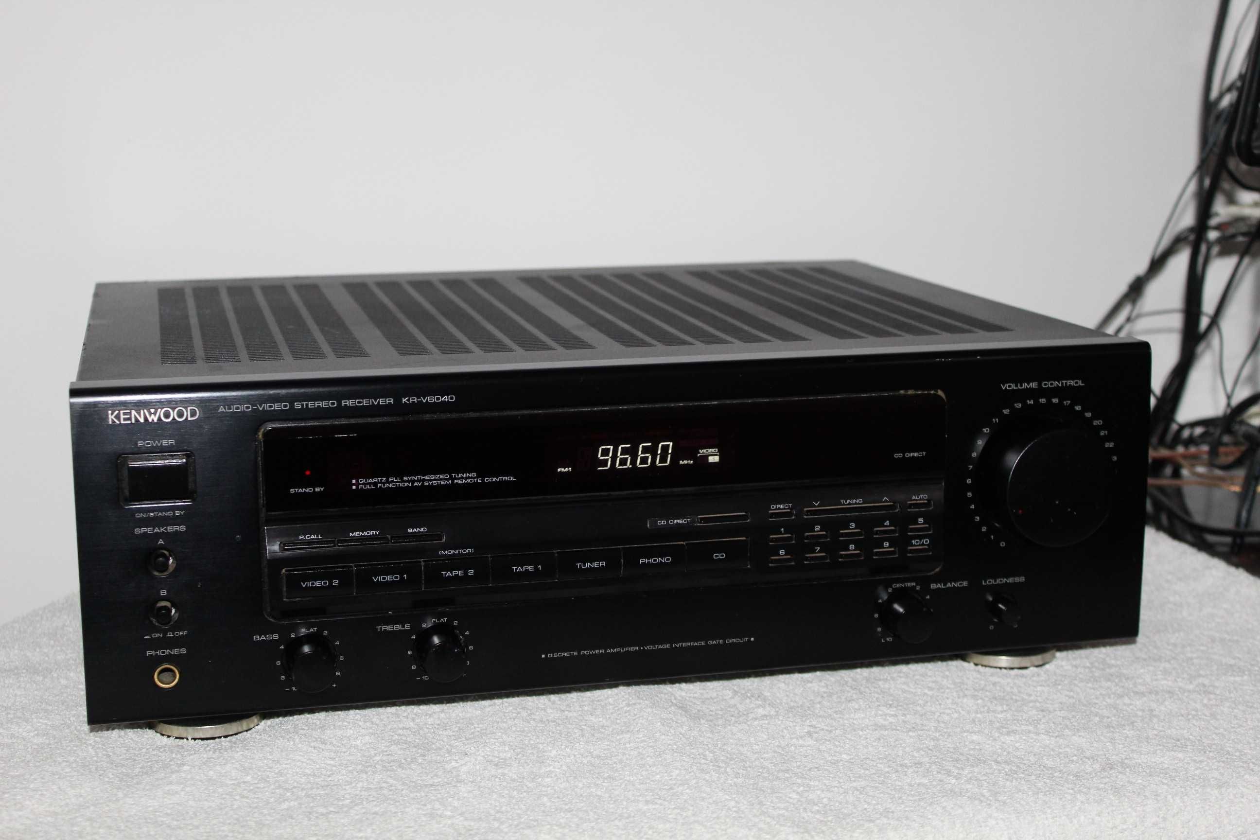 KENWOOD KR-V6040 Mocny amplituner wzmacniacz stereo hi-fi Wysyłka