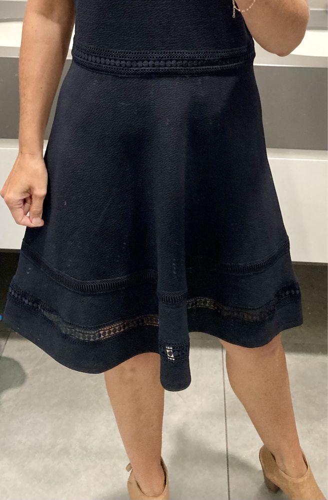 Granatowa elegancka sukienka H&M rozm. S
