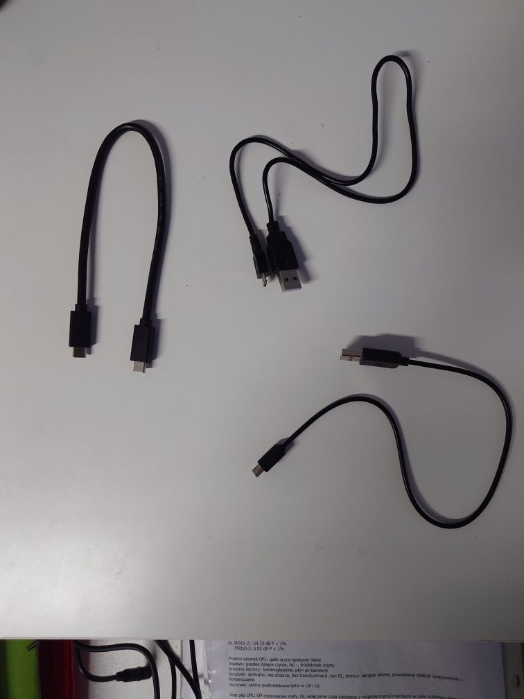 Zestaw 3 kabli do ładowania kabel do ładowarki USB a c micro USB