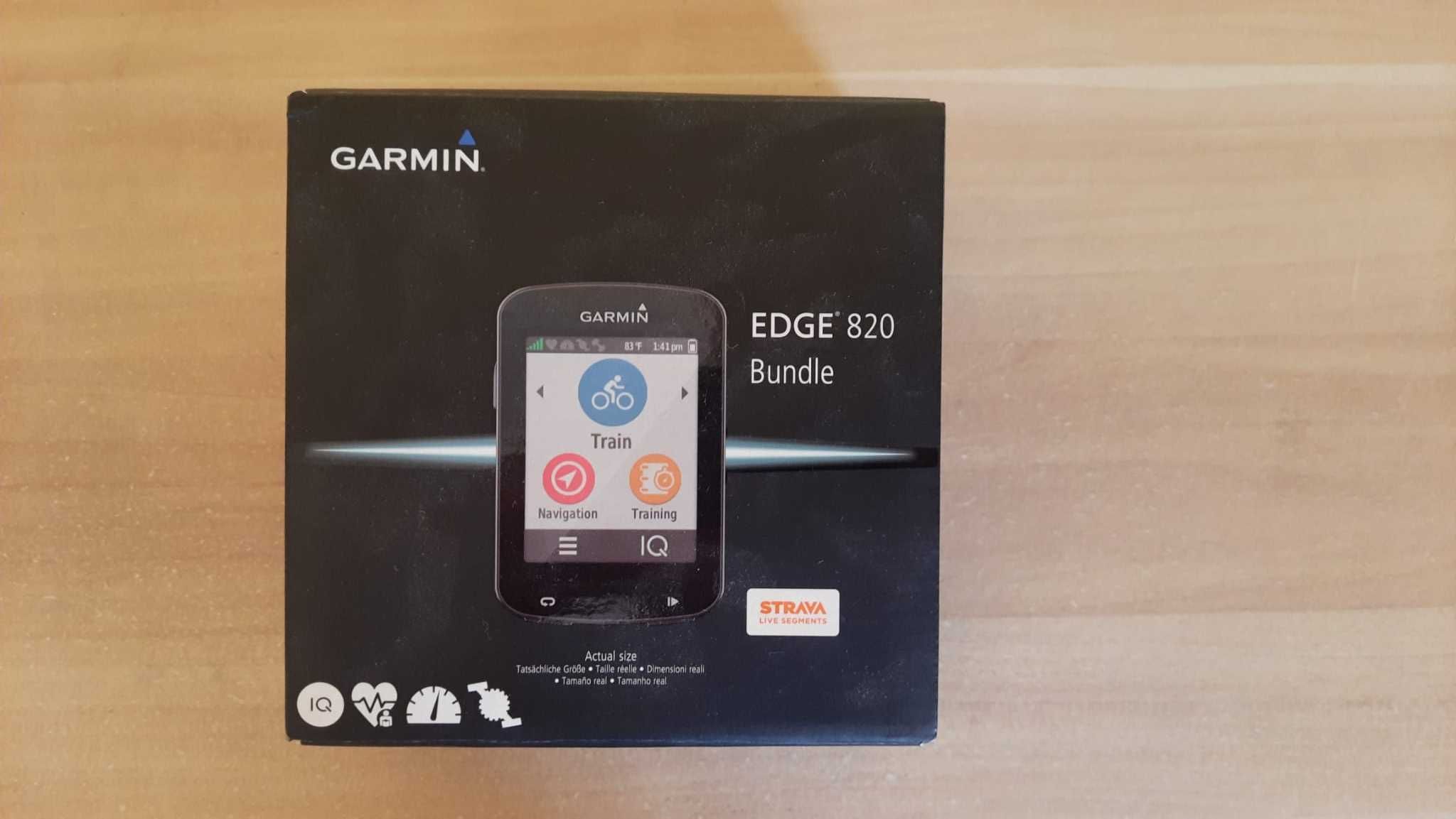 Garmin Edge 820 + Sensores de velocidade e cadência