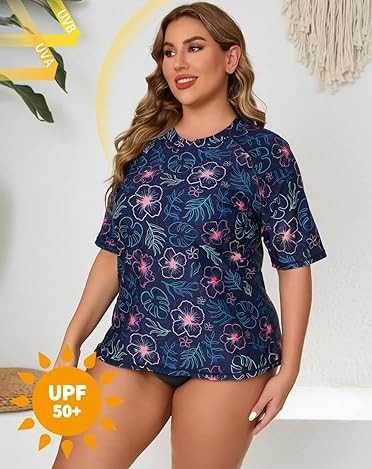 Koszulka HALCURT 4X Damska UV Do Pływania Z Krótkim Rękawem