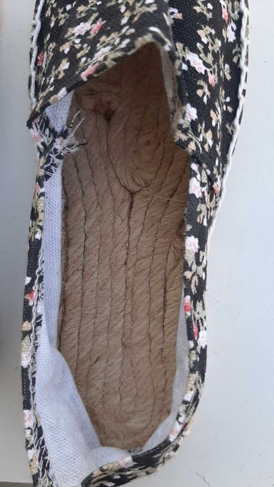 Alpercatas, 36, corda, estampado com florinhas, NOVAS
