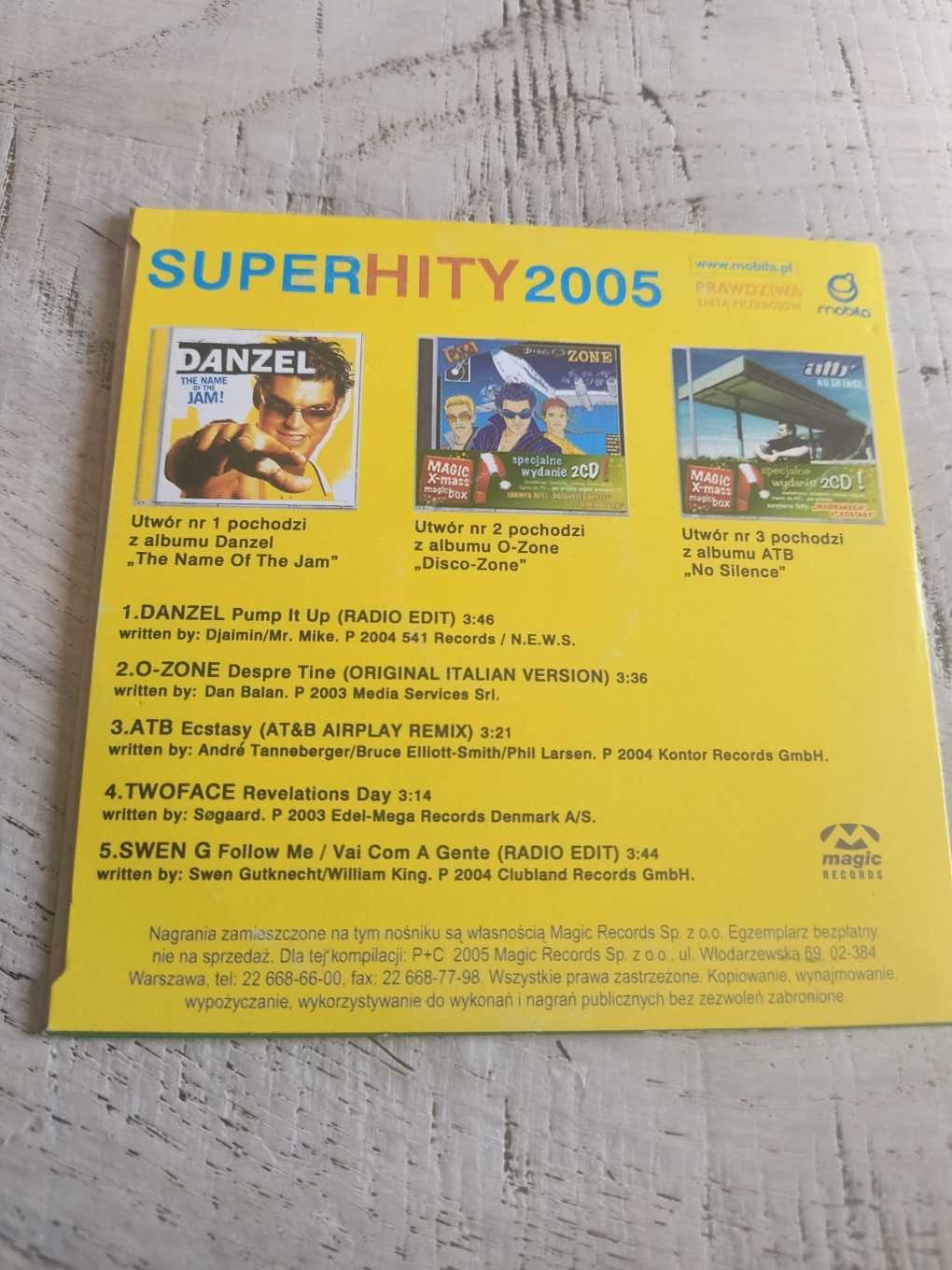 płyta Super hity 2005 retro