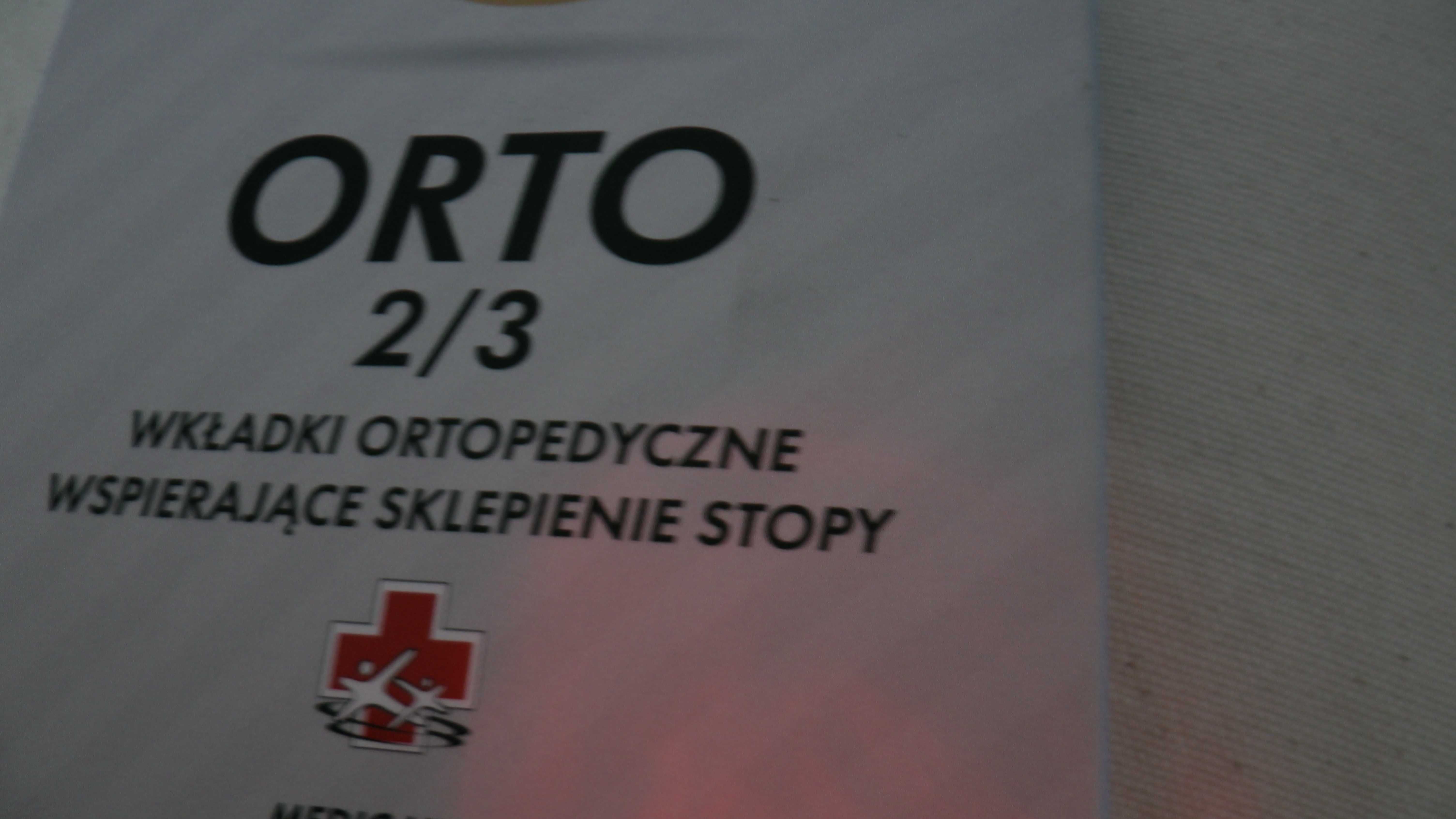 Wkładki ortopedyczne Corbby Orto 2/3, płaskostopie, rozm 37/38 nowe