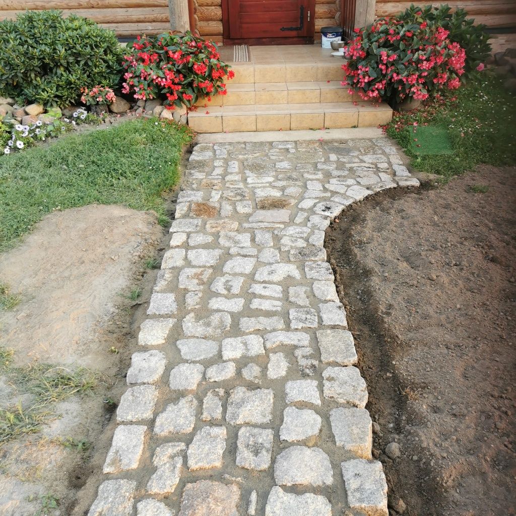 Kostka granitowa, kamień granitowy, materiał budowlane, kostka brukowa