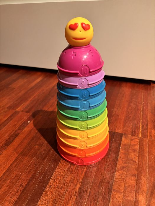 układanka klocki wieża Fisher Price