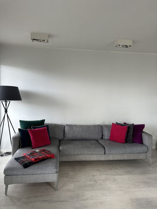 3 osobowa sofa Karlstad IKEA - szara z szezlongiem