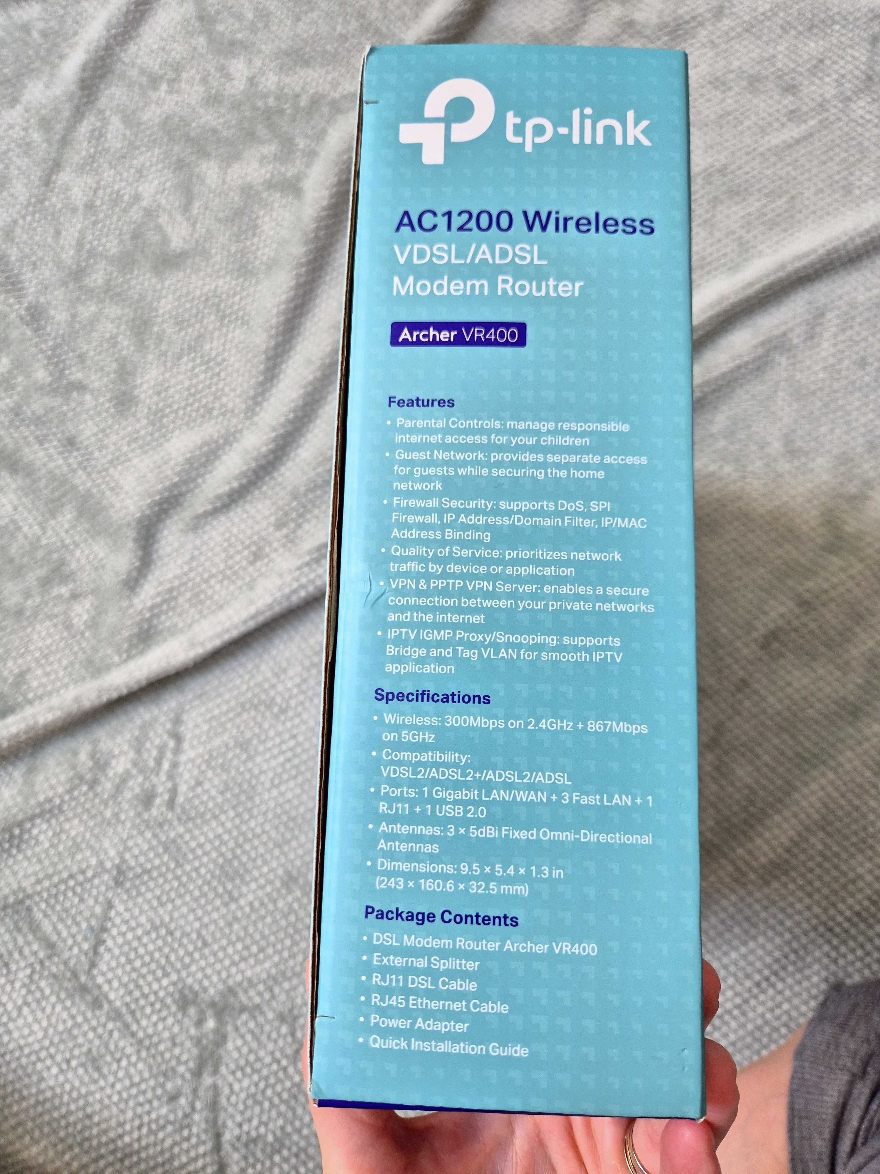 Router TP-link Archer AC1200 Wireless VDSL/ADSL 5 GHz