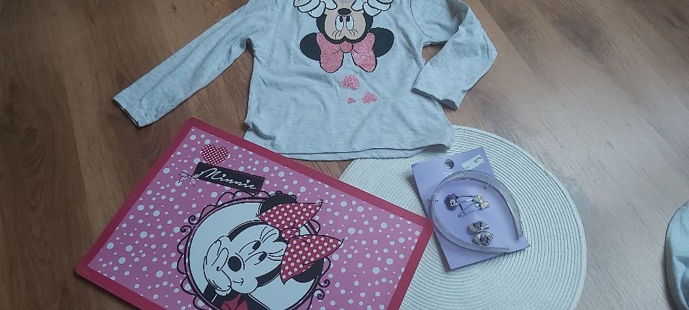 Mickey zestaw do włosów  opaska gumka spinki nowe