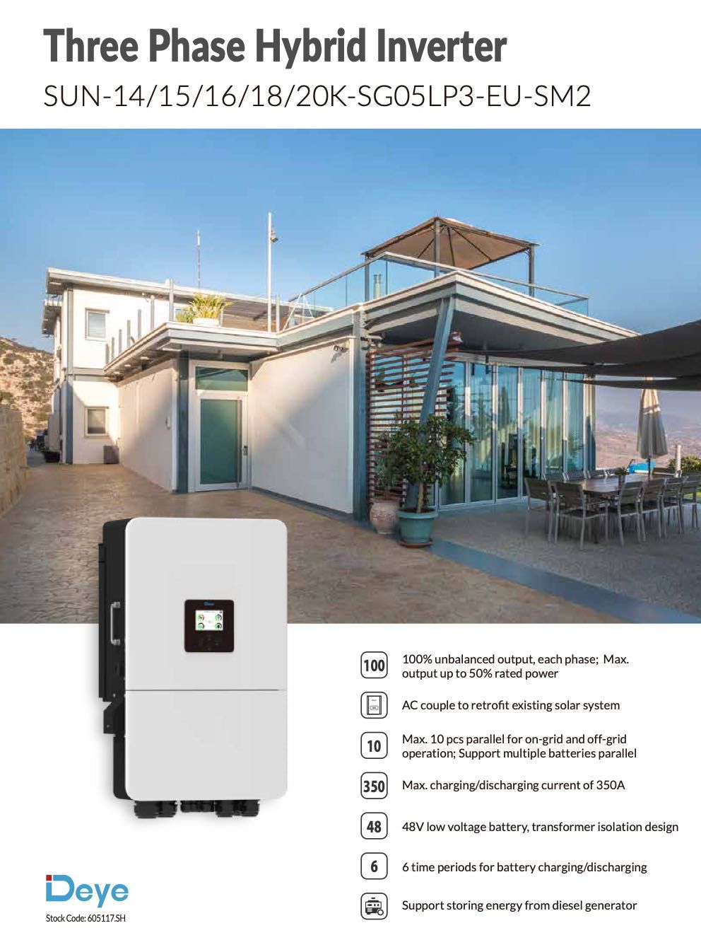Zestaw 6 kWp (14xJetion450W + LUX 6k offgrid + 1x DEYE SEG5.1-Pro-B)