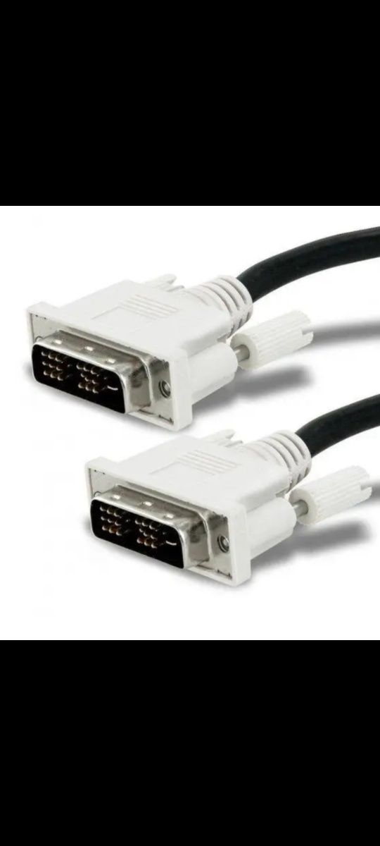 Кабель DVI-DVI. (Новий - в упаковці) + USB A-iPhone/micro usb.