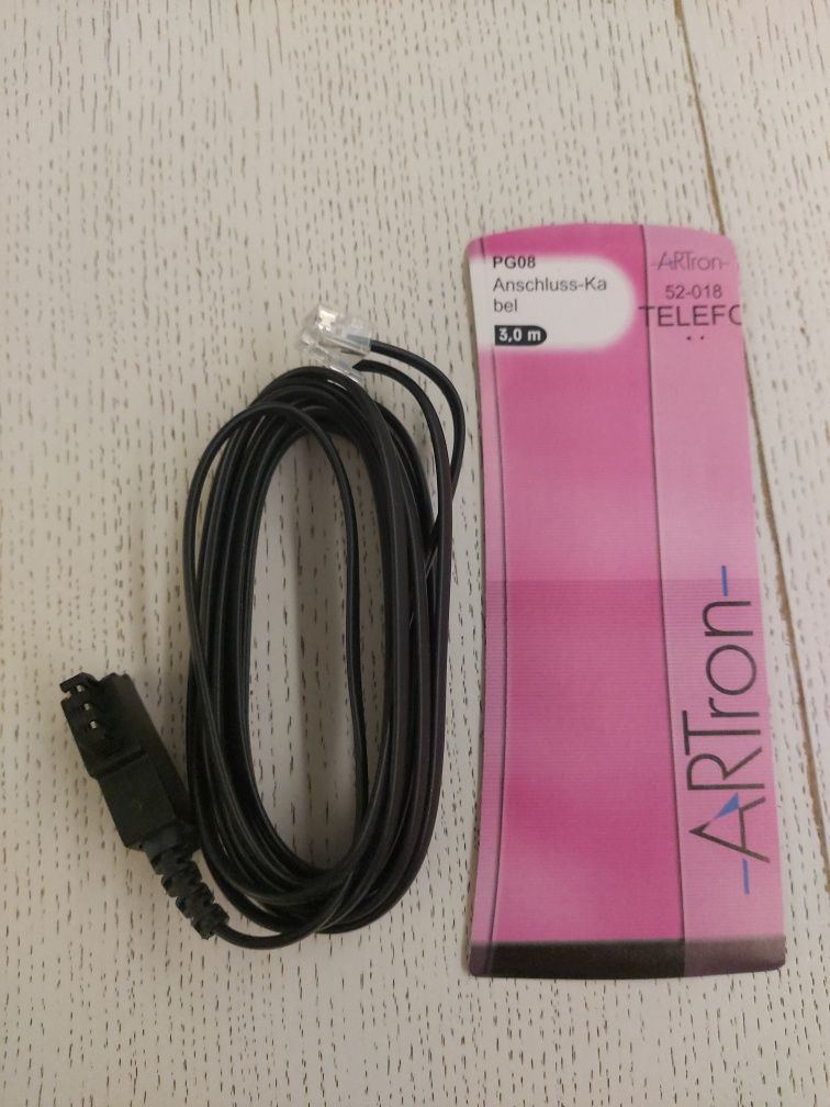 Kabel telefoniczny 6m 3m zestaw