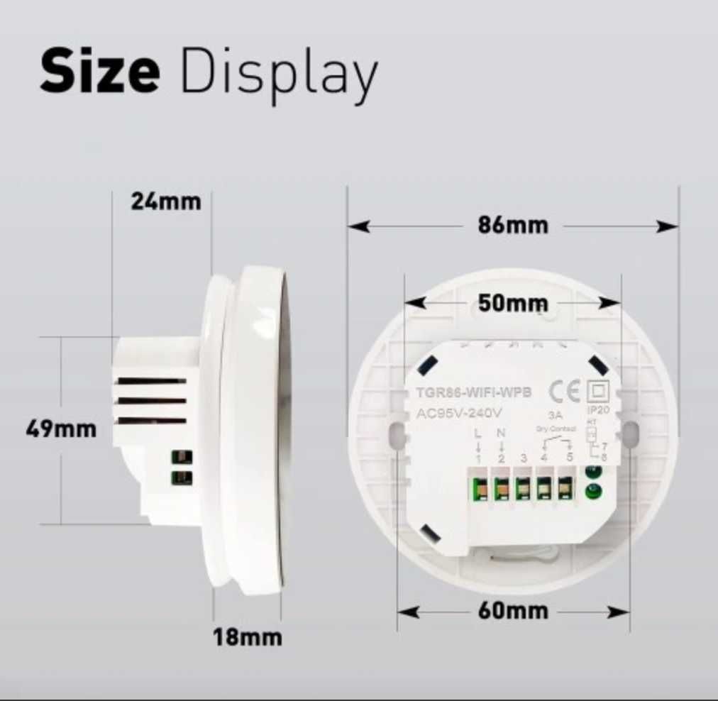 Termostat grzewczy Wi-Fi Beok Tuya inteligentny termostat pokojowy