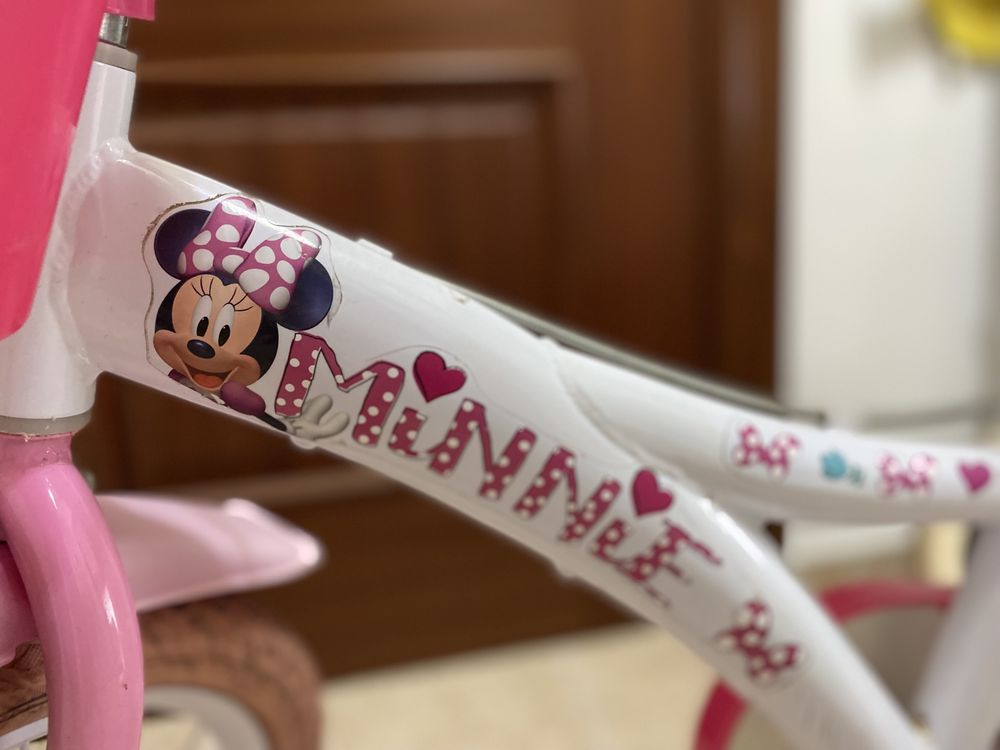 Bicicletas da Minnie e da patrulha pata. Rodas 14 e 12