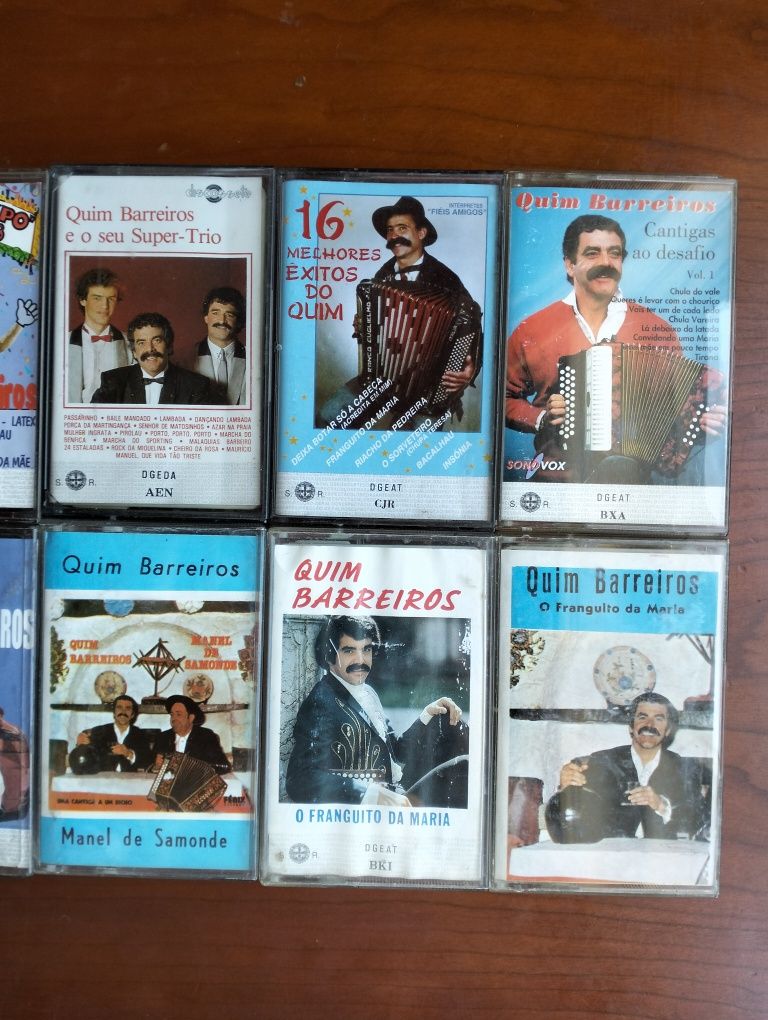 11 antigas K7's Quim Barreiros