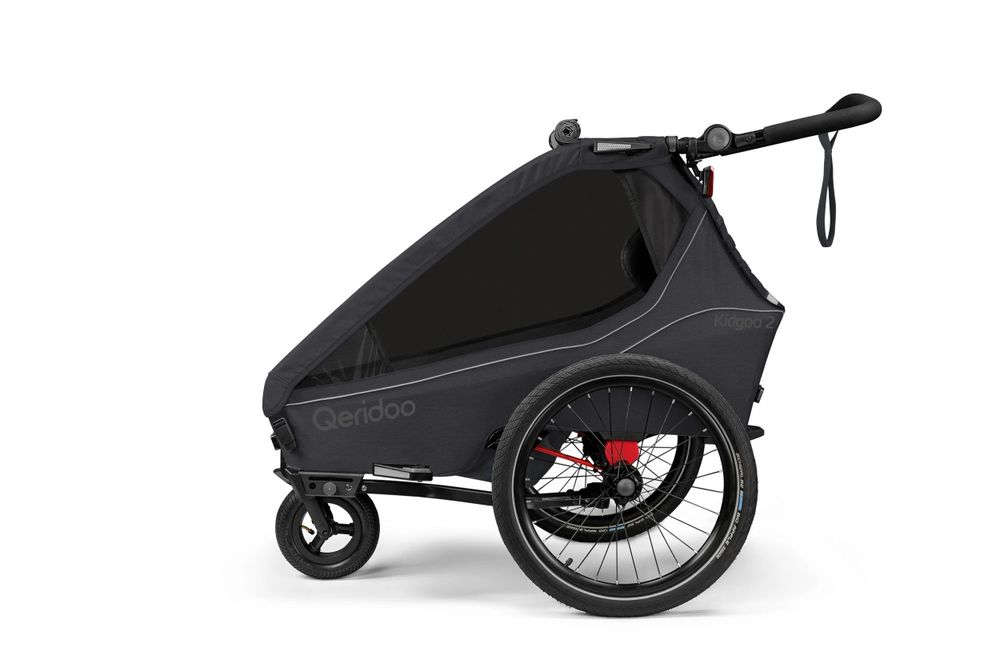 Qeridoo Kidgoo 2 wozek spacerowy podwójna przyczepka rowerowa