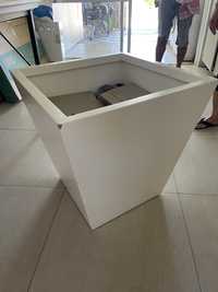 Vaso 60x60 lacado branco