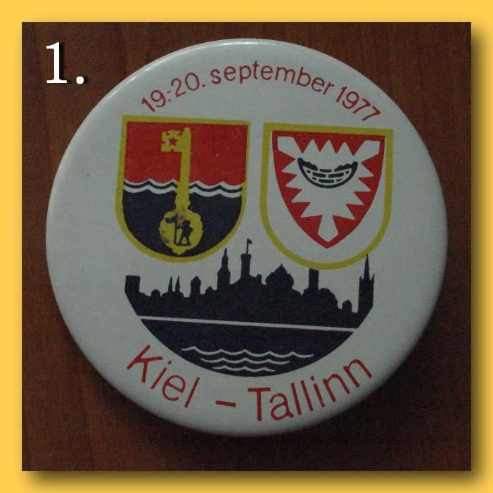 Фестивальний значок "Kiel - Tallinn, 1977" (СРСР).
