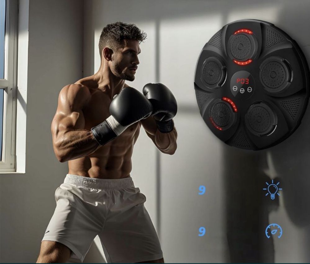 Tarcza Rękawice Worek Bokserski Treningowy 9 Trybów Sportowych Boks