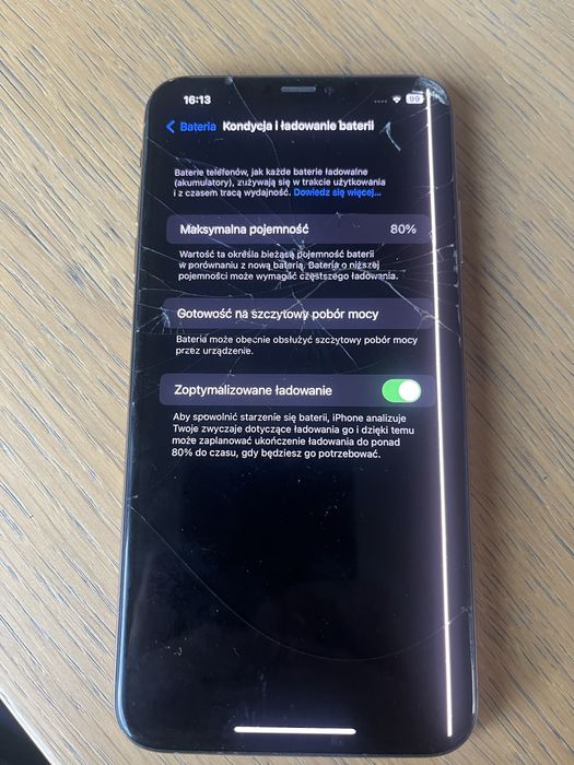 Iphone xs max 64gb uszkodzony