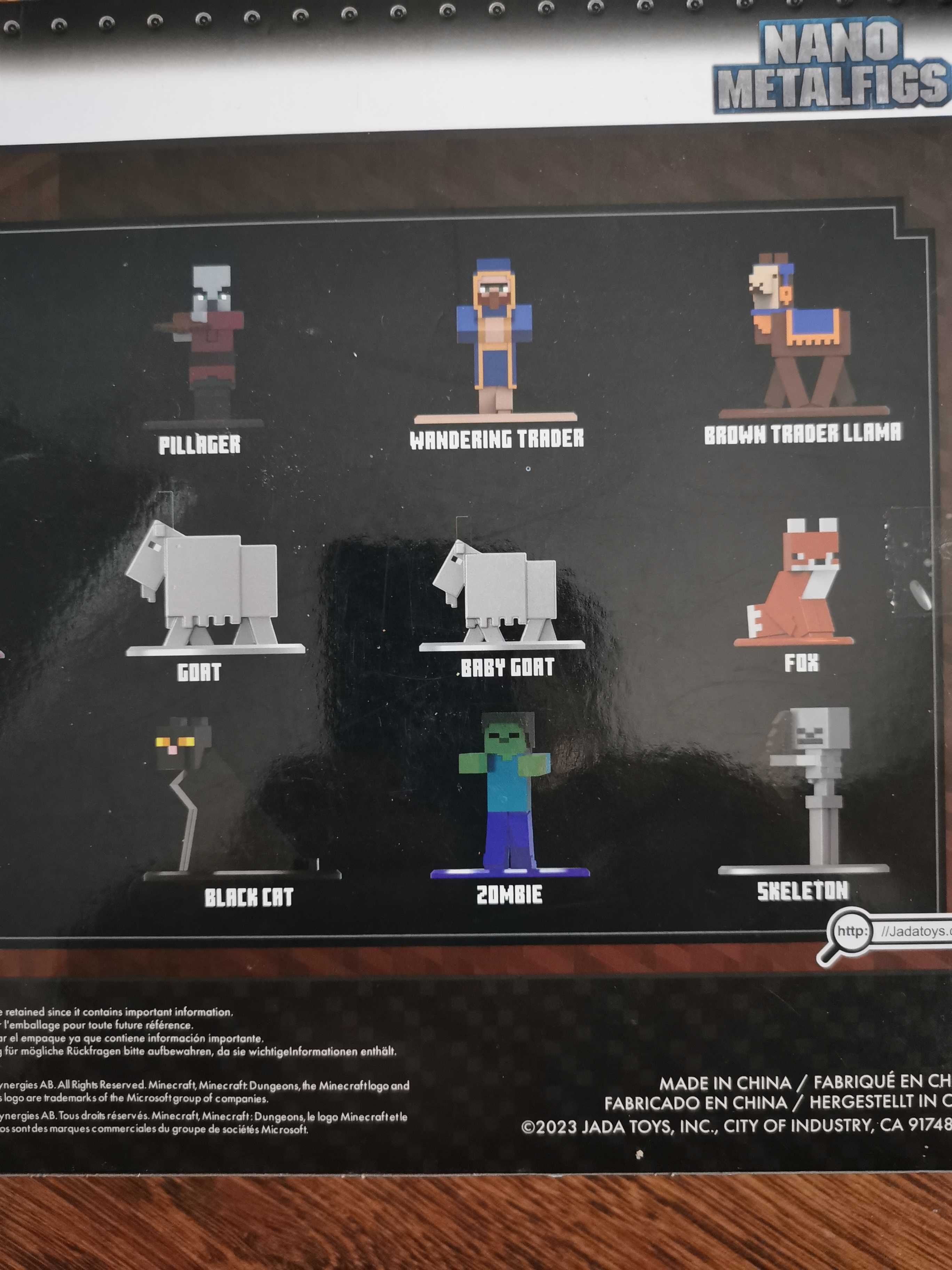 Jada Mojang Minecraft Caves&Cliffs Komplet 18x Metalowe  figurki Nowe