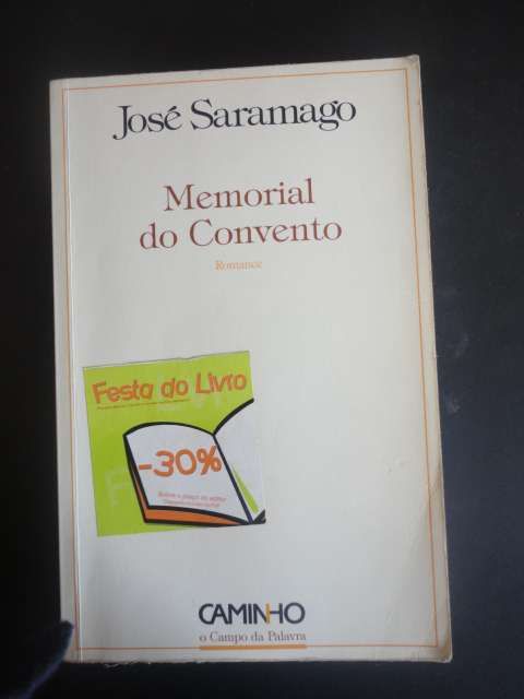 Livro "MEMORIAL DO CONVENTO" - José Saramago